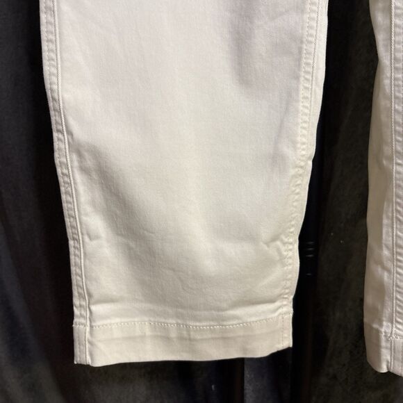 NWT J Crew High Rise Girlfriend Chino Pant Women Plus 22 Ivory Career Preppy Job - Picture 4 of 11